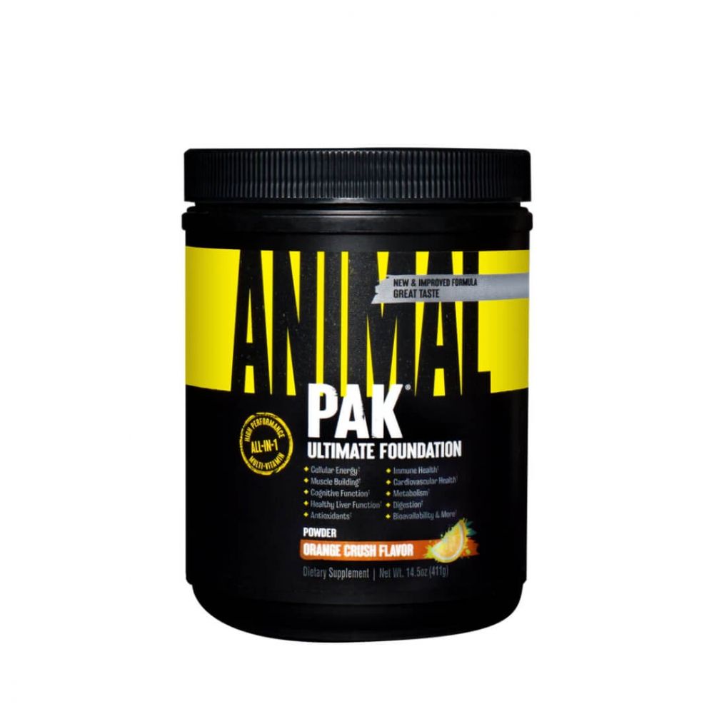 Universal Nutrition Animal Pak Powder, 44 scoops (Orange Crushed Flavo