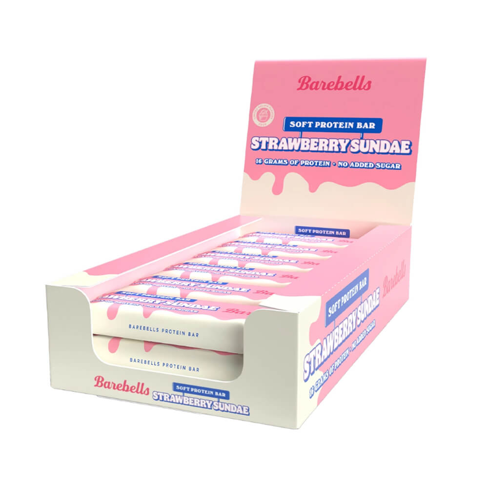 12 x Barebells Proteinbars, 55 g (Strawberry Sundae)