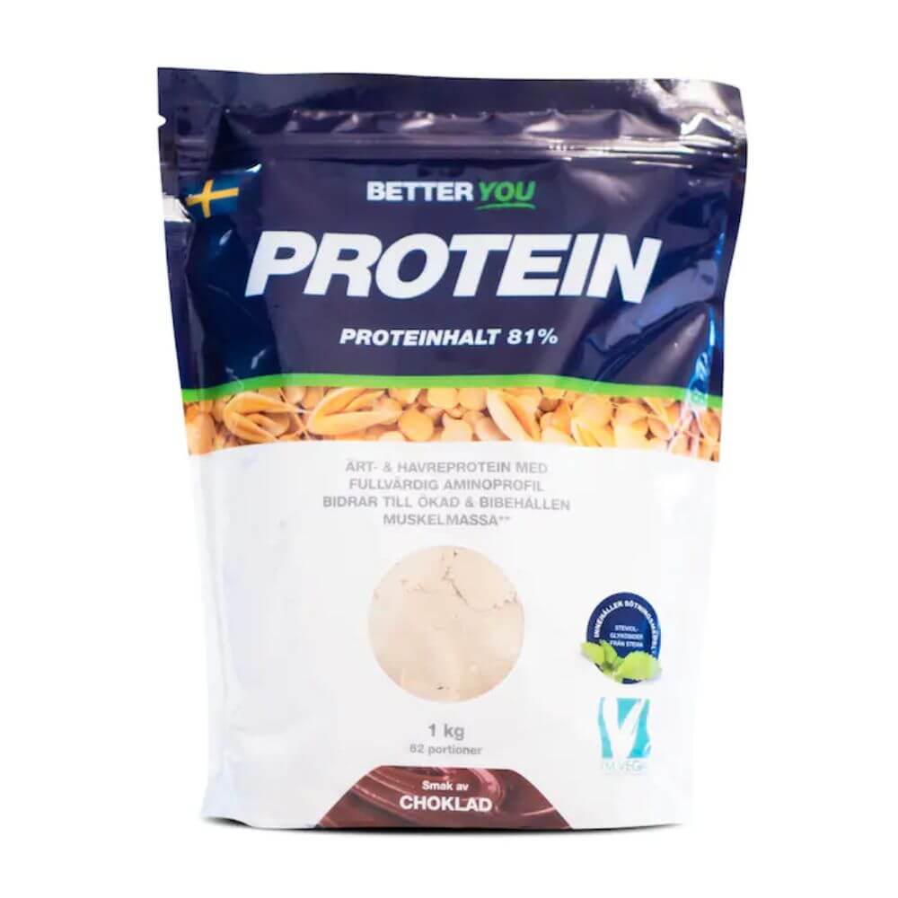 Better You Ã?rt- & havreprotein, 1 kg (Choklad)