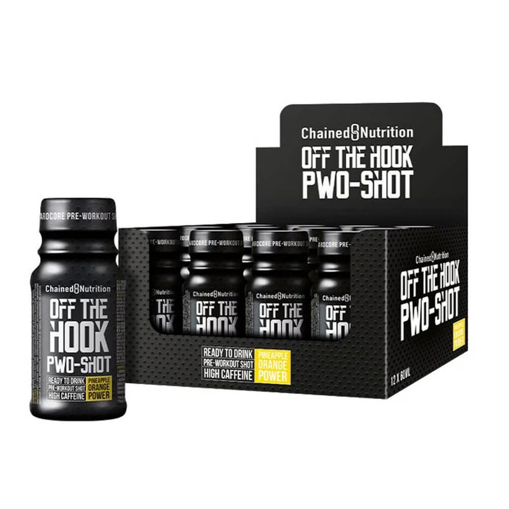 12 x Chained Nutrition Off The Hook PWO-Shot, 60 ml (Pineapple Orange