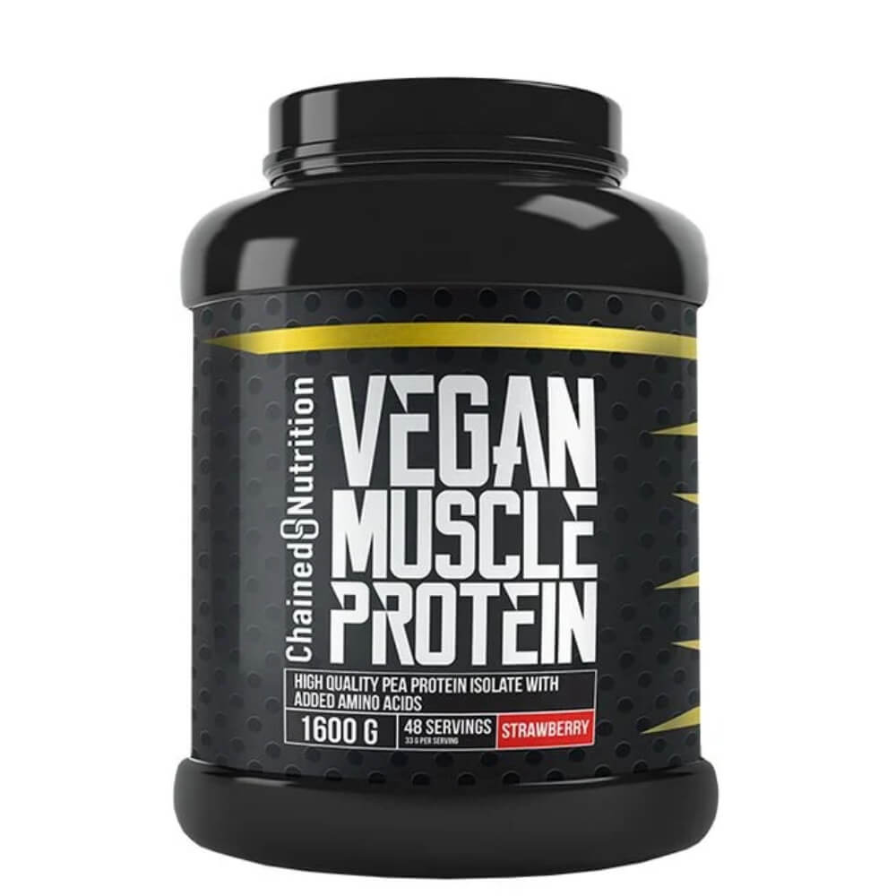 Chained Nutrition Vegan Muscle Protein, 1600 g (Strawberry)