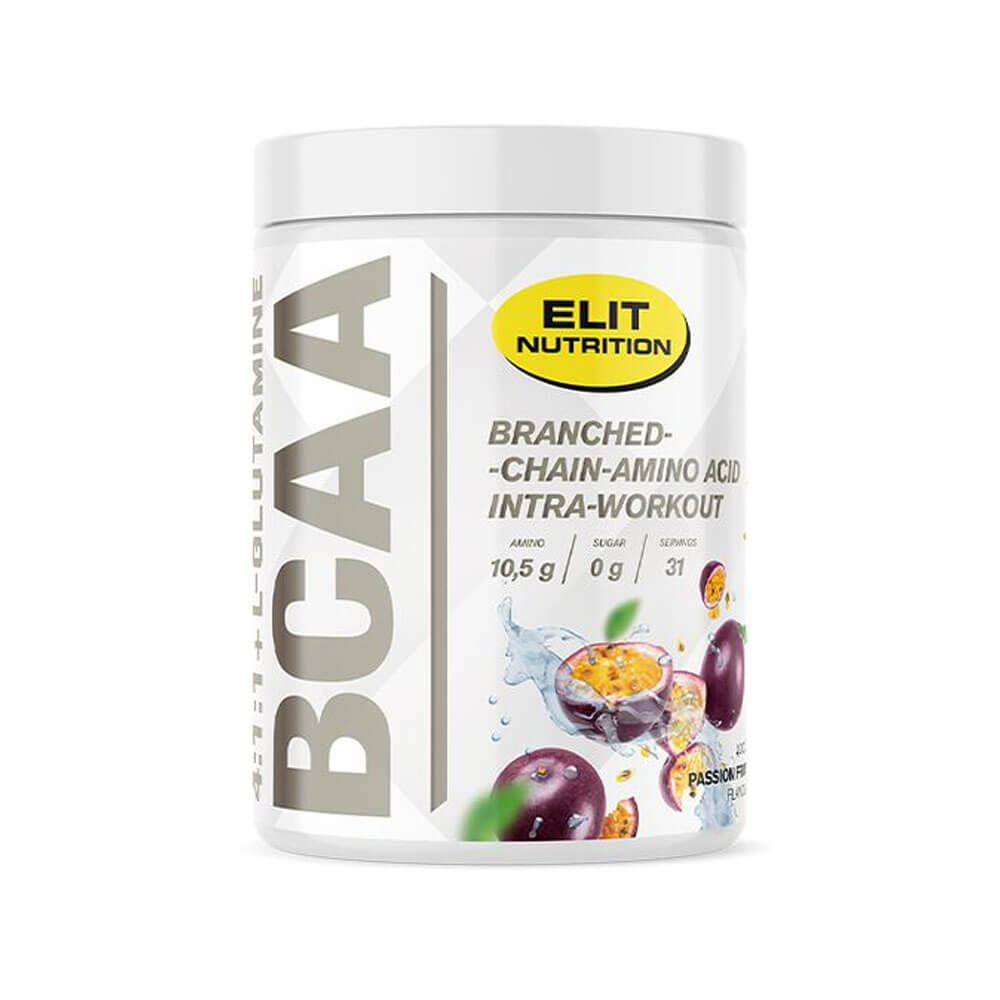 Elit Nutrition BCAA 4:1:1 + L-glutamine, 400 g (Passion Fruit)