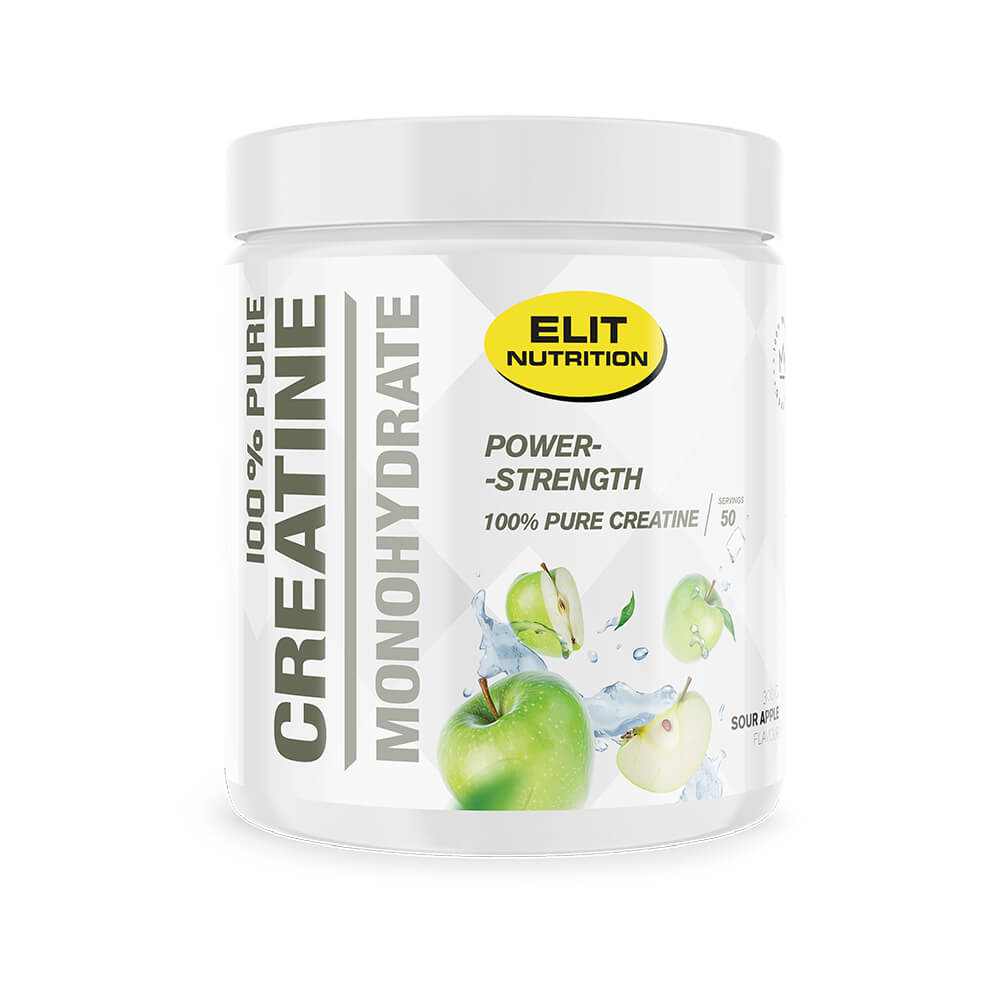 Elit Nutrition 100% Pure Creatine Monohydrate, 300 g (Sour Apple)