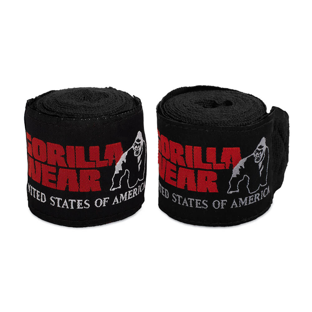 Gorilla Wear Boxing Hand Wraps, black - 4 m