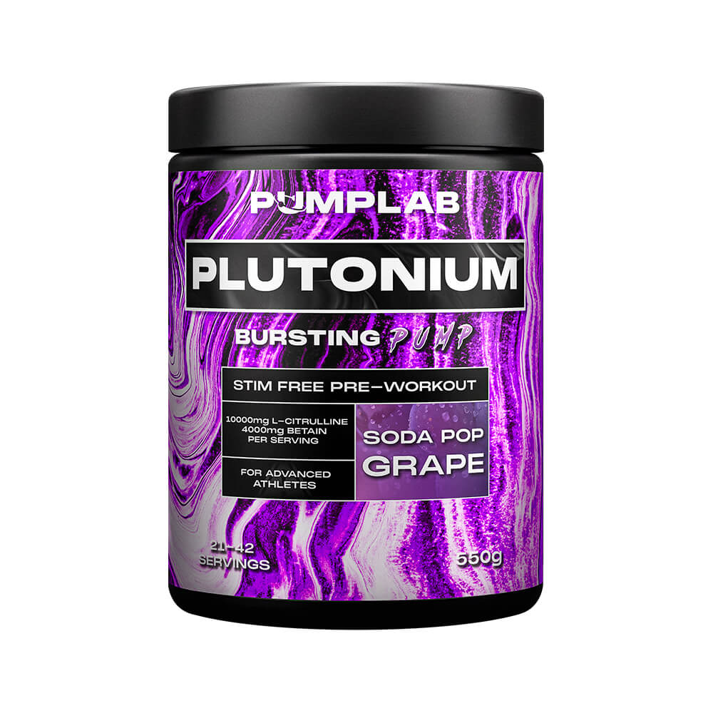 PumpLab PLUTONIUM - Stim Free PWO, 550 g (Soda Pop Grape)