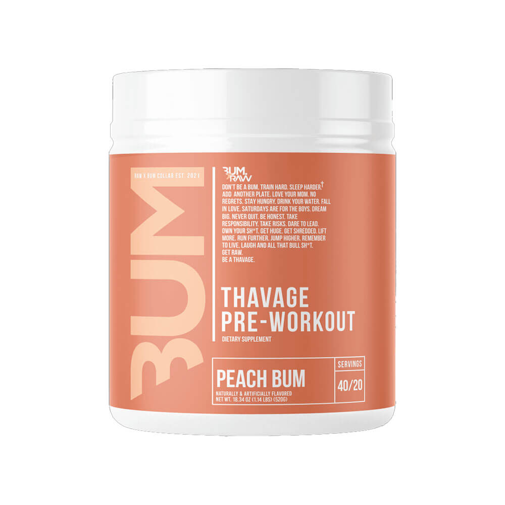 RAW Nutrition Thavage Pre-Workout, 40 serv. (Peach Bum)