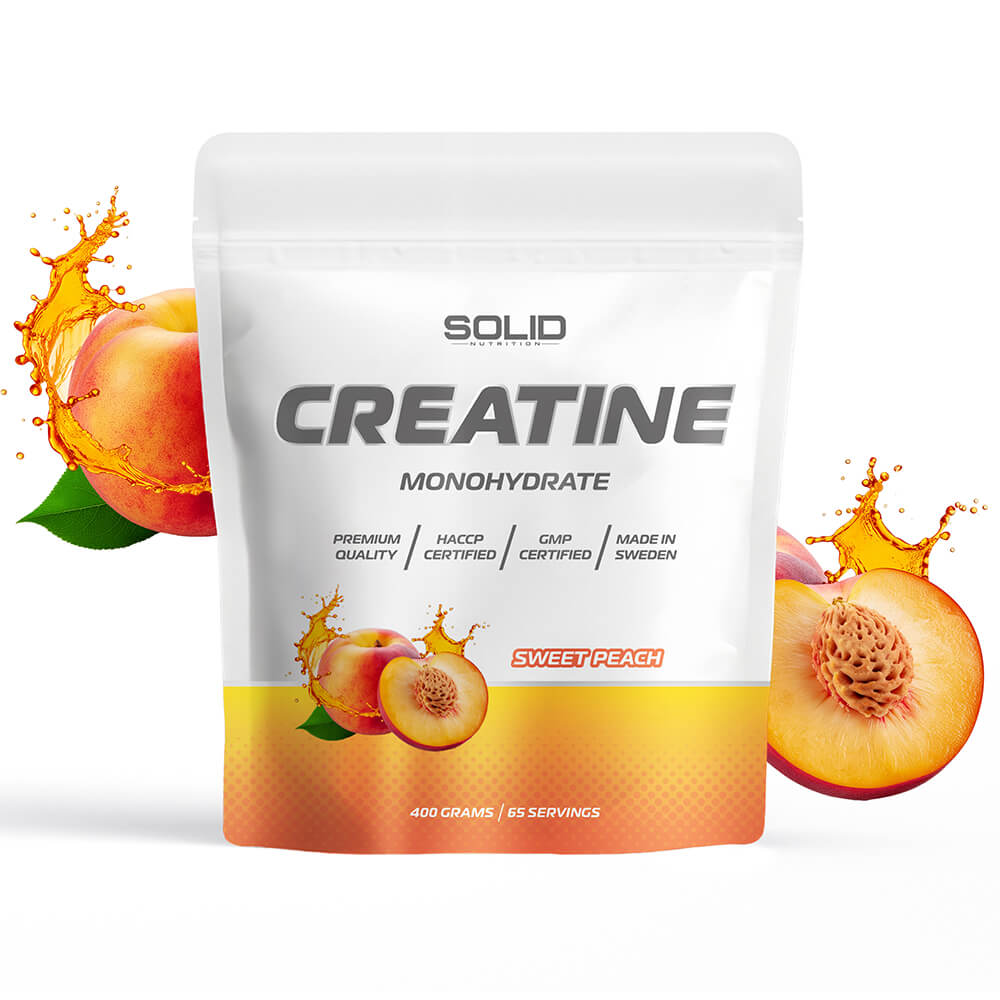 SOLID Nutrition Creatine Monohydrate, 400 g (Sweet Peach)