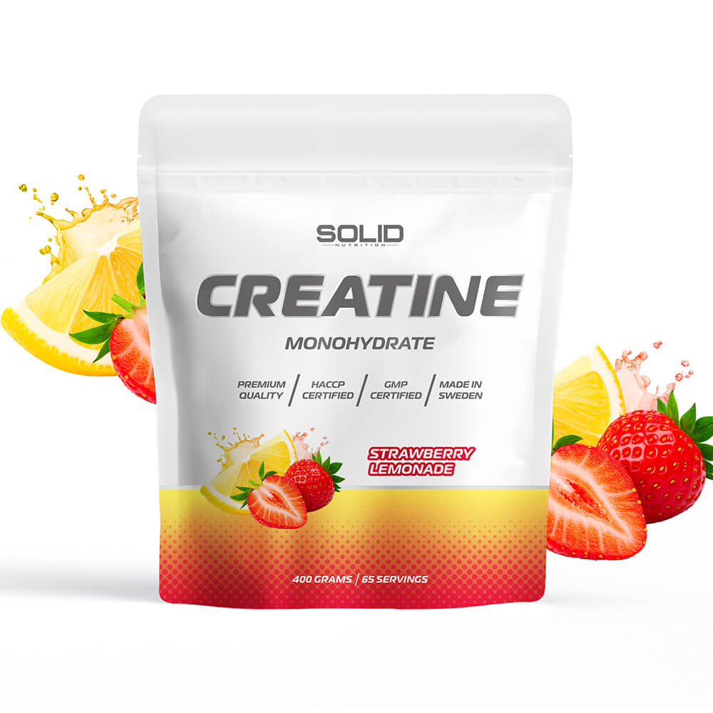 SOLID Nutrition Creatine Monohydrate, 400 g (Strawberry Lemonade)