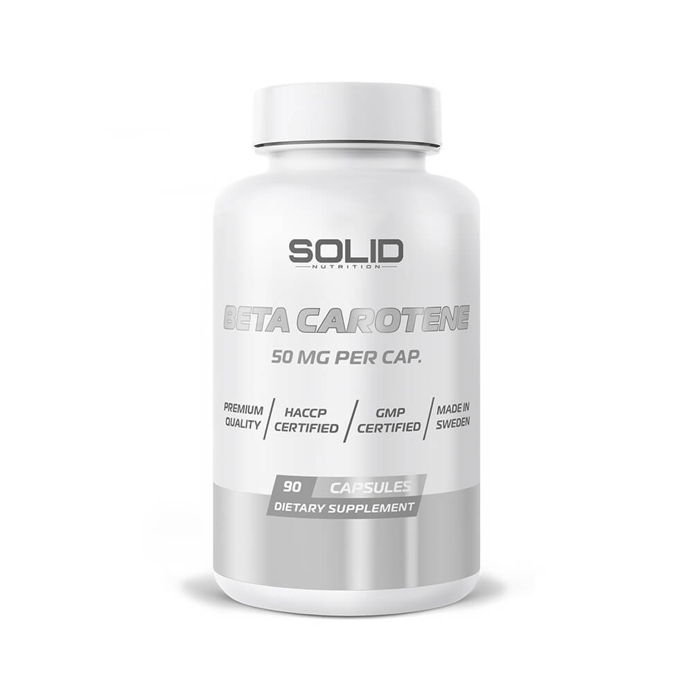 SOLID Nutrition Beta Carotene, 90 caps