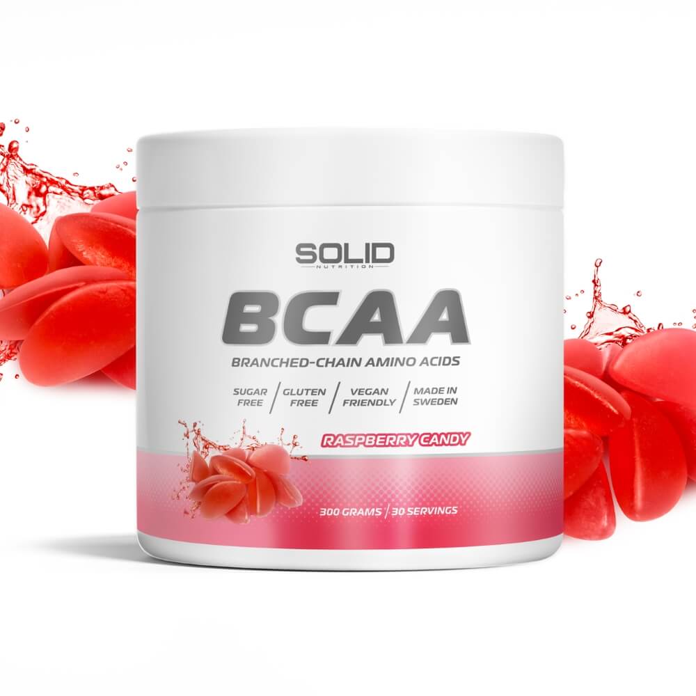 SOLID Nutrition BCAA, 300 g (Raspberry Candy)