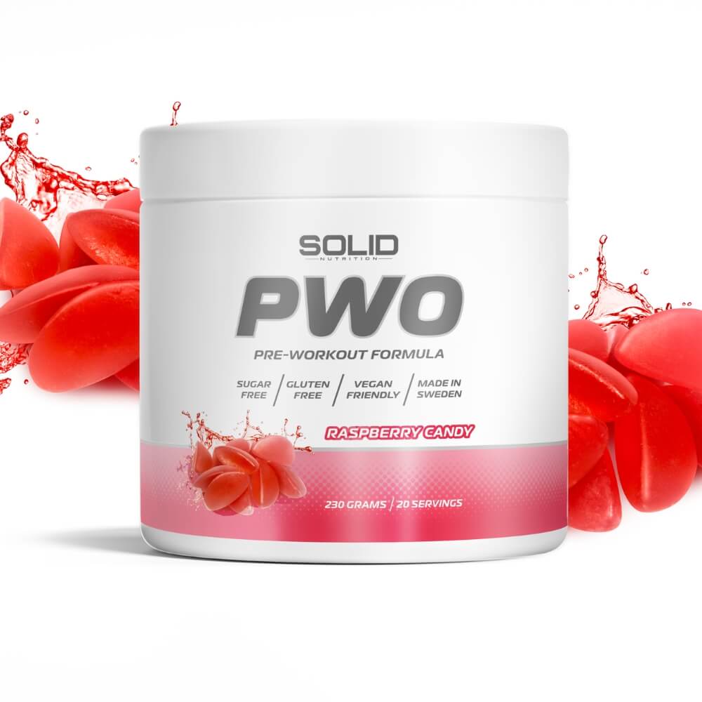 SOLID Nutrition PWO, 230 g (Raspberry Candy)