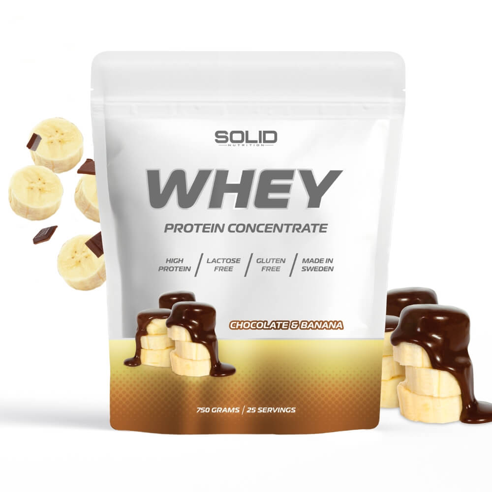 SOLID Nutrition Whey, 750 g (Chocolate & Banana - Improved Flavour