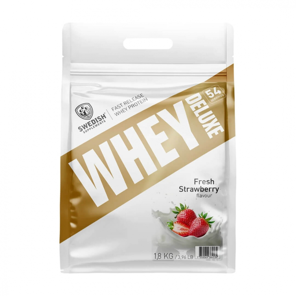 Swedish Supplements Whey Deluxe, 1800 g (Fresh Strawberry)