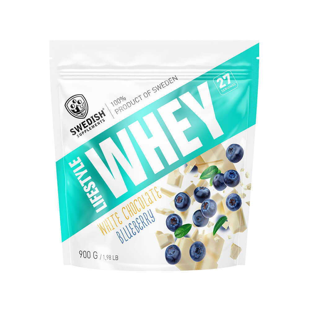 Swedish Supplements Lifestyle Whey, 900 g (White Chocolate Blueberry)