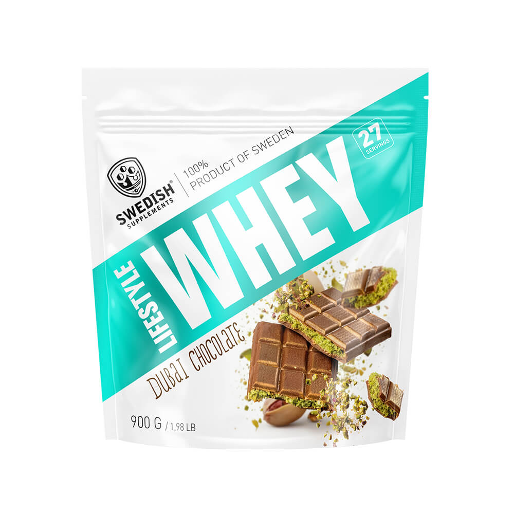 Swedish Supplements Lifestyle Whey, 900 g (Dubai Chocolate)