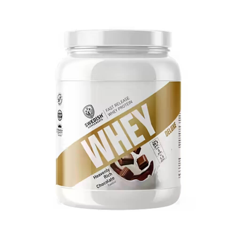 Swedish Supplements Whey Deluxe, 900 g (Heavenly Rich Chocolate)