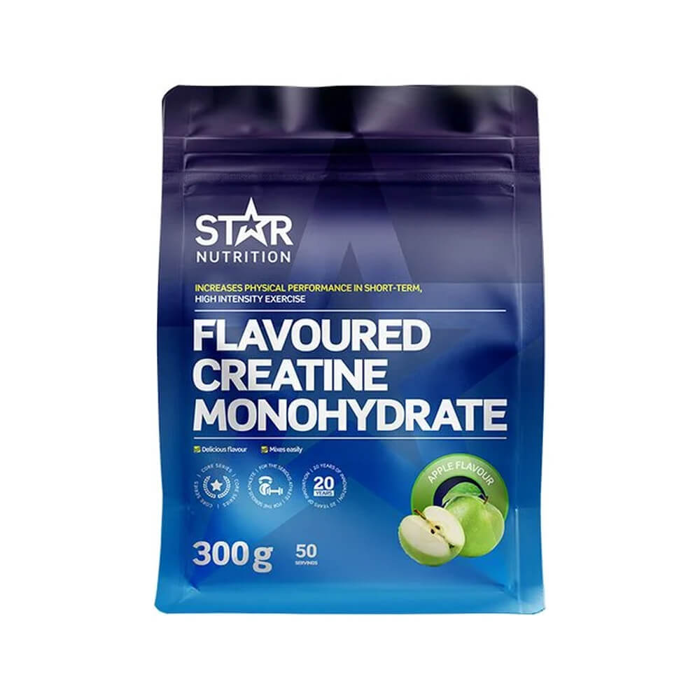 Star Nutrition Flavoured Creatine Monohydrate, 300 g (Green Apple)