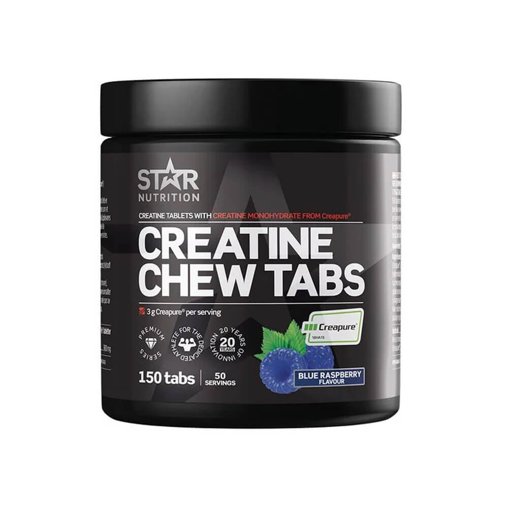Star Nutrition Creatine Chew Tabs, 150 tabs (Blue Raspberry)