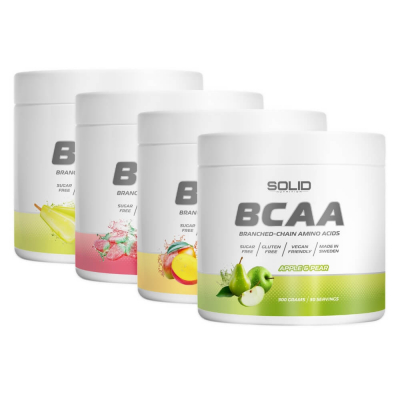 4 x SOLID Nutrition BCAA, 300 g
