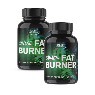 2 x Elit Nutrition Savage Fat Burner, 90 caps
