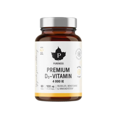 Pureness Premium D-vitamin 4000 IE, 60 caps