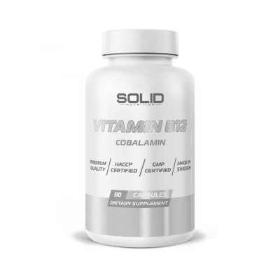 SOLID Nutrition Vitamin B12, 90 caps
