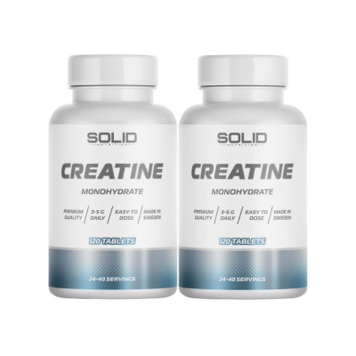 2 x SOLID Nutrition Creatine, 120 tabs