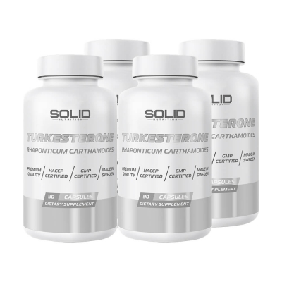 4 x SOLID Nutrition Turkesterone, 90 caps