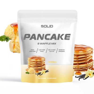 SOLID Nutrition Pancake & Waffle Mix, 750 g (Vanilla)