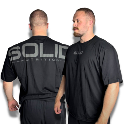 SOLID Nutrition Oversized Tee, black/grey