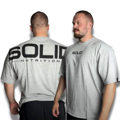 SOLID Nutrition Oversized Tee, grey/black