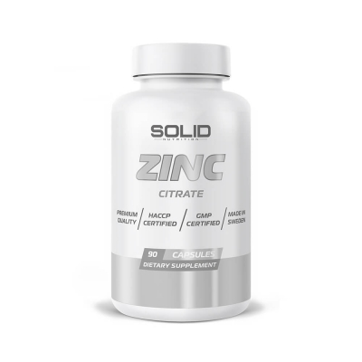 SOLID Nutrition Zinc, 90 caps