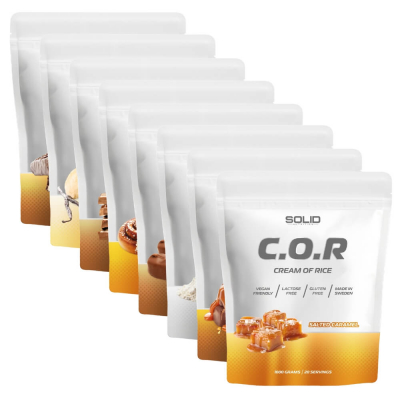 8 x SOLID Nutrition Cream Of Rice, 1 kg