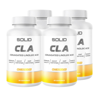 4 x SOLID Nutrition CLA, 60 caps