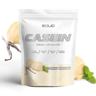 SOLID Nutrition Casein, 750 g (Vanilla)