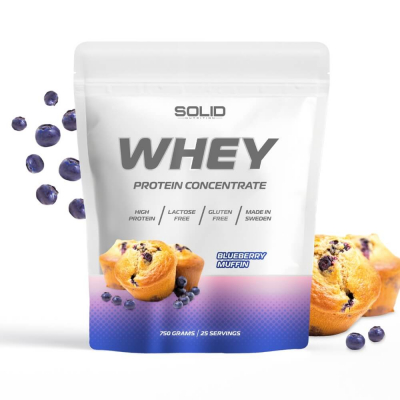 SOLID Nutrition Whey, 750 g (Blueberry Muffin)