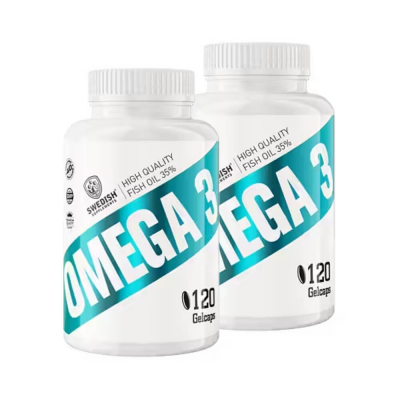 2 x Swedish Supplements Omega-3, 120 caps