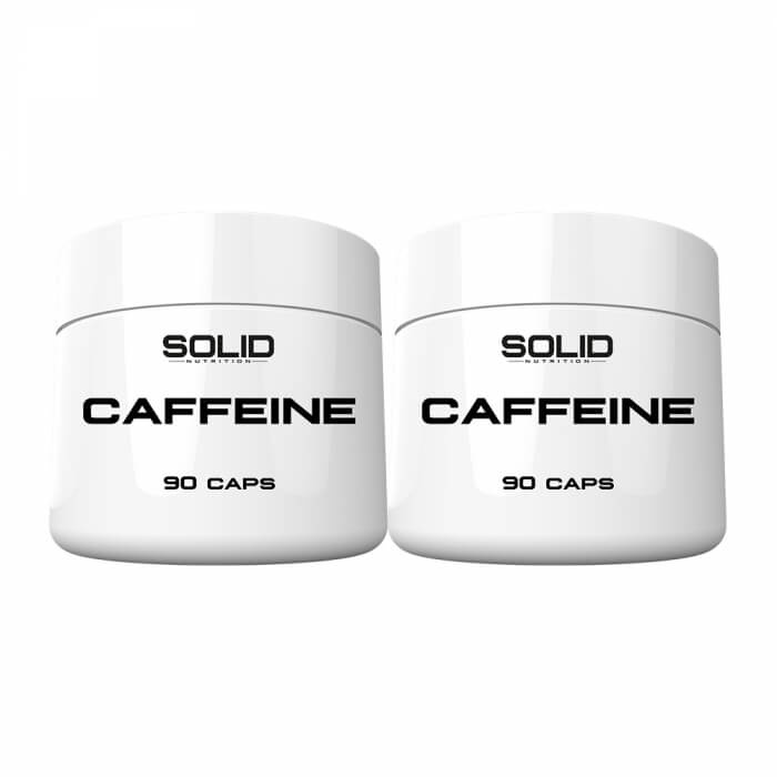 2 x SOLID Nutrition Caffeine, 90 caps i gruppen Kosttilskud & Fdevarer / Prstationsforbedringer / Koffein hos Tillskottsbolaget (2SOLIDCAFFEINE)