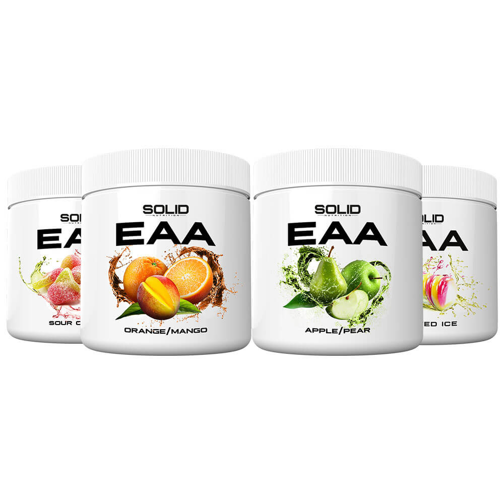 4 x SOLID Nutrition EAA, 350 g i gruppen Kosttilskud & Fdevarer / Aminosyrer / EAA hos Tillskottsbolaget (4SOLIDEAA)