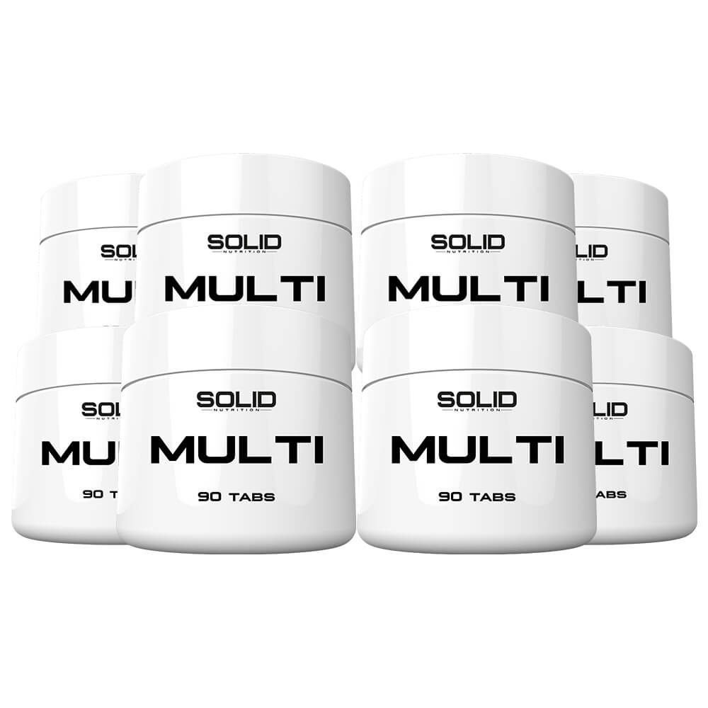 8 x SOLID Nutrition MULTI, 90 tabs i gruppen Kosttilskud & Fdevarer / Vitaminer / Multivitamin hos Tillskottsbolaget (8SOLIDMULTI)