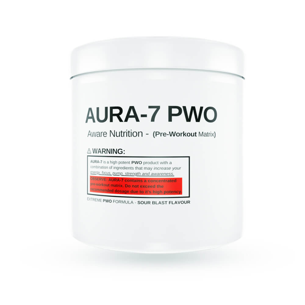 Aware Nutrition Aura-7 PWO, 400 g i gruppen Kosttilskud & Fdevarer / Prstationsforbedringer / Pre-Workout / PWO hos Tillskottsbolaget (AWARE7599)