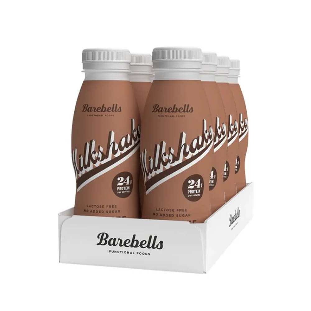 8 x Barebells Milkshake, 330 ml (Chocolate) i gruppen Drikkevarer / Proteindrik hos Tillskottsbolaget (BAREBELLS65793)