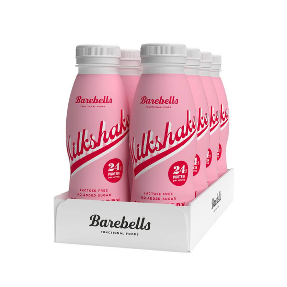 8 x Barebells Milkshake, 330 ml (Strawberry) i gruppen Drikkevarer / Proteindrik hos Tillskottsbolaget (BAREBELLS6842)