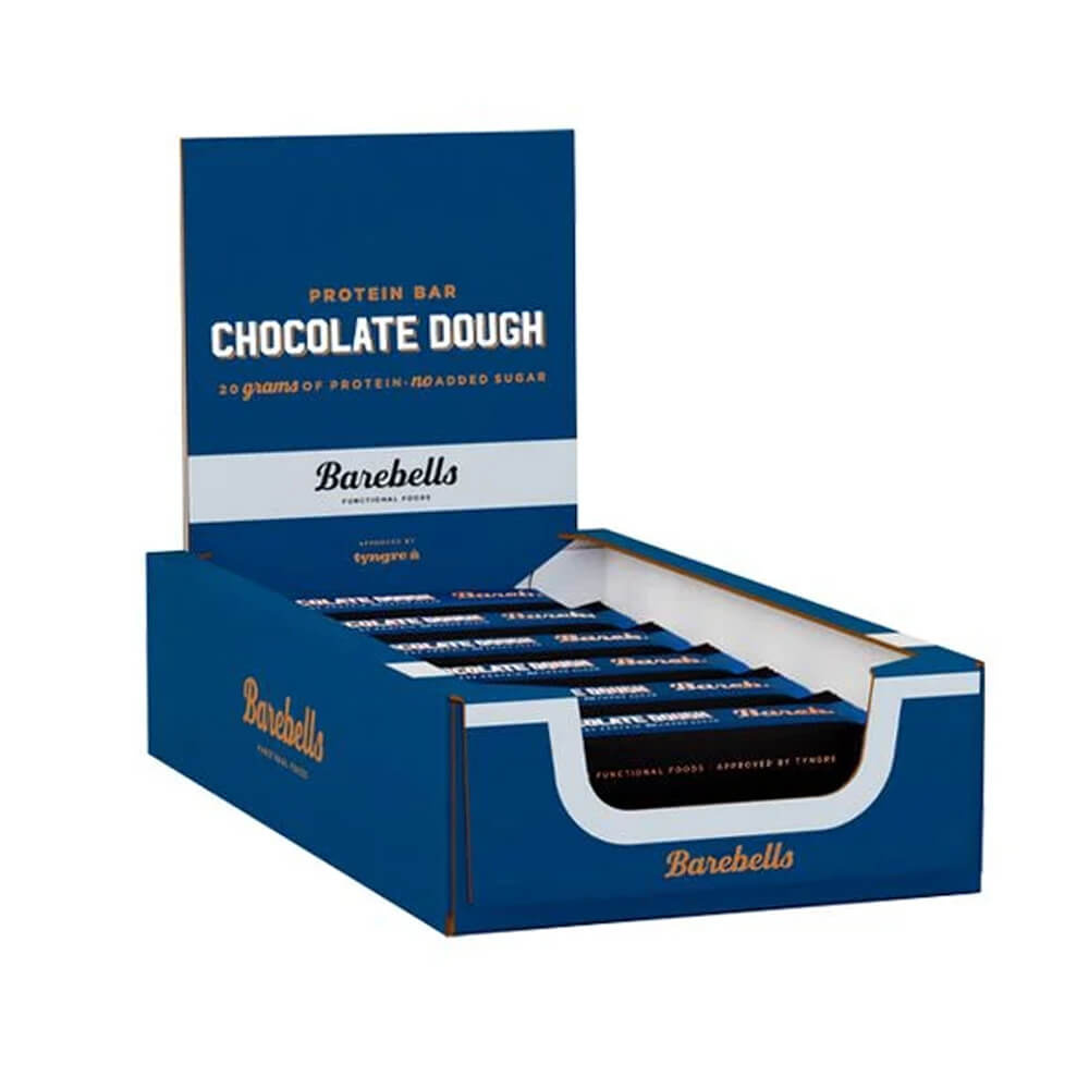 12 x Barebells Proteinbars, 55 g (Chocolate Dough) i gruppen Bars / Proteinbarer hos Tillskottsbolaget (BAREBELLS7583)