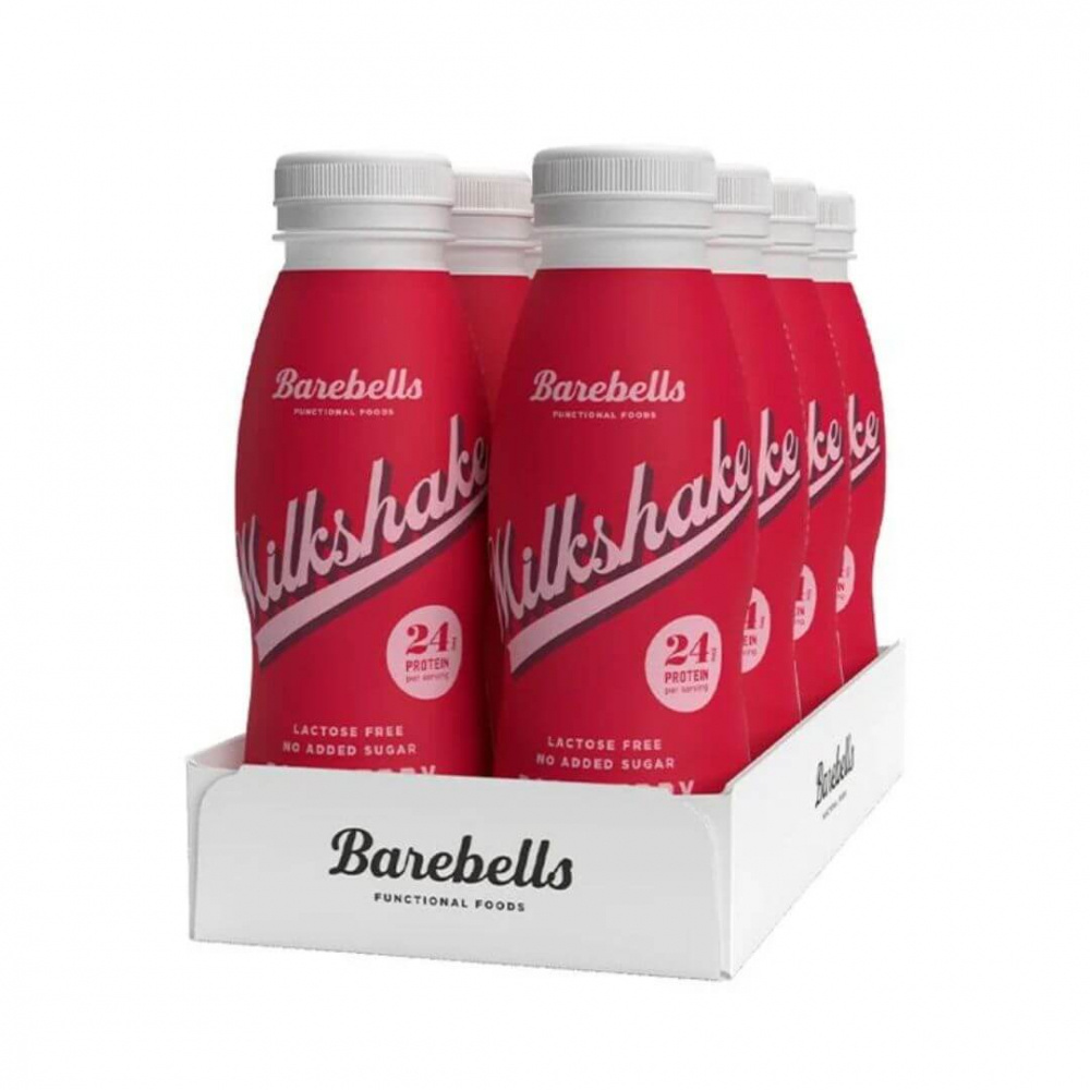 8 x Barebells Milkshake, 330 ml (Raspberry) i gruppen Drikkevarer / Proteindrik hos Tillskottsbolaget (BAREBELLS85923)