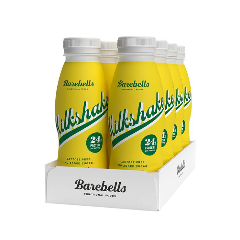 8 x Barebells Milkshake, 330 ml (Banana) i gruppen Drikkevarer / Proteindrik hos Tillskottsbolaget (BAREBELLS8593)
