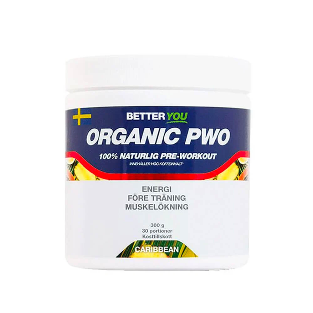 Better You Organic PWO, 300 g i gruppen Kosttilskud & Fdevarer / Prstationsforbedringer / Pre-Workout / PWO hos Tillskottsbolaget (BETTERYOU7583)