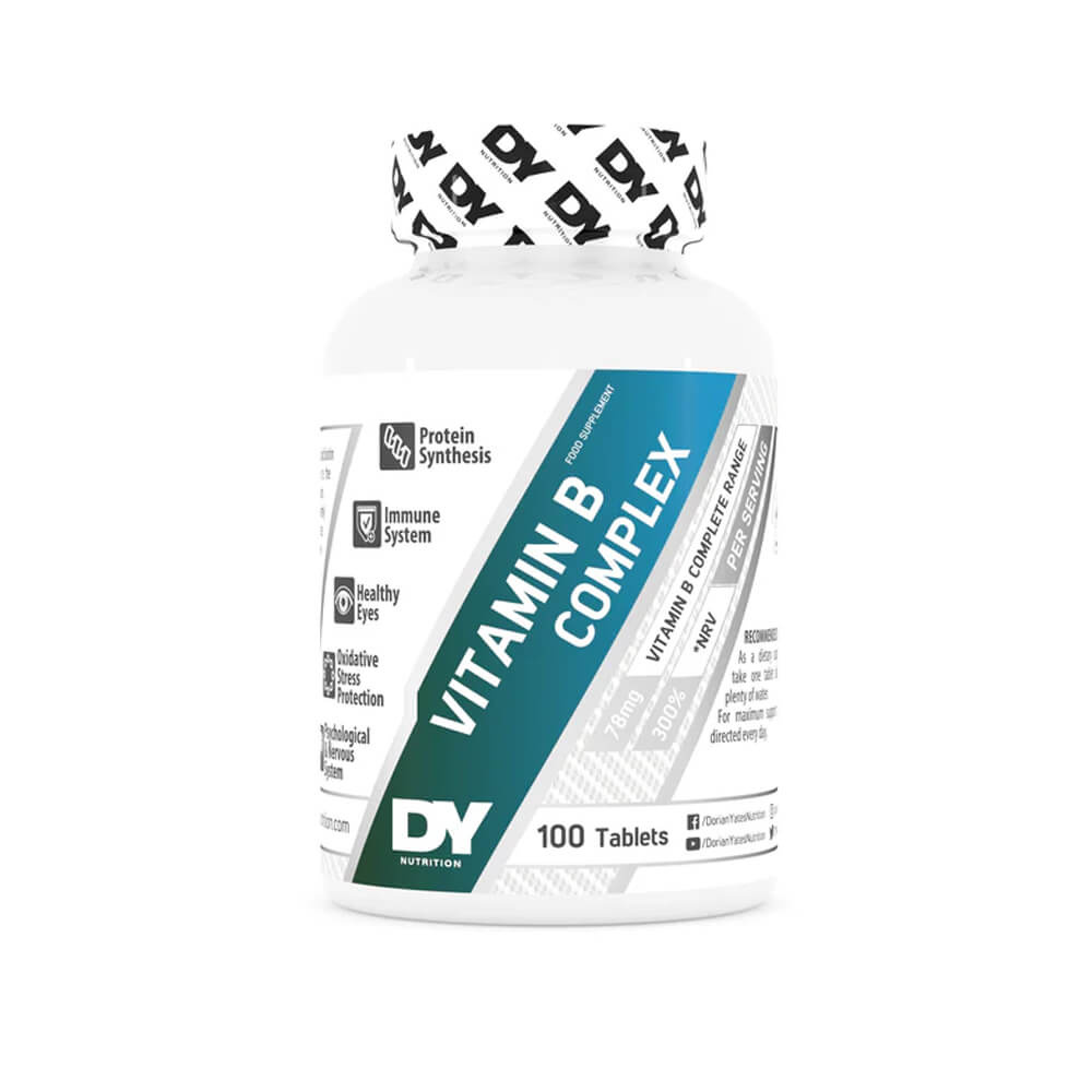DY Nutrition Vitamin B Complex, 100 tabs i gruppen Kosttilskud & Fdevarer / Vitaminer / B-vitamin hos Tillskottsbolaget (DY768843)