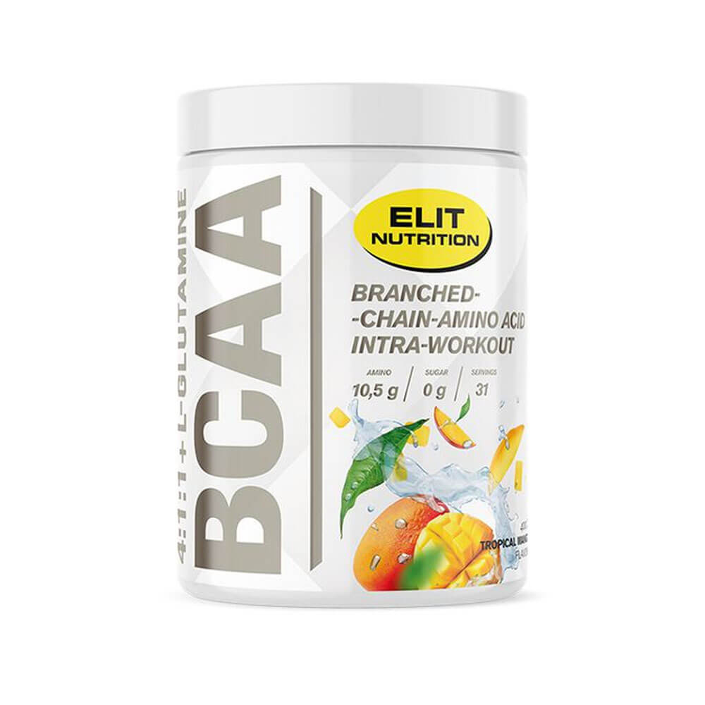 Elit Nutrition BCAA 4:1:1 + L-glutamine, 400 g i gruppen Kosttilskud & Fdevarer / Aminosyrer / BCAA hos Tillskottsbolaget (ELIT754)