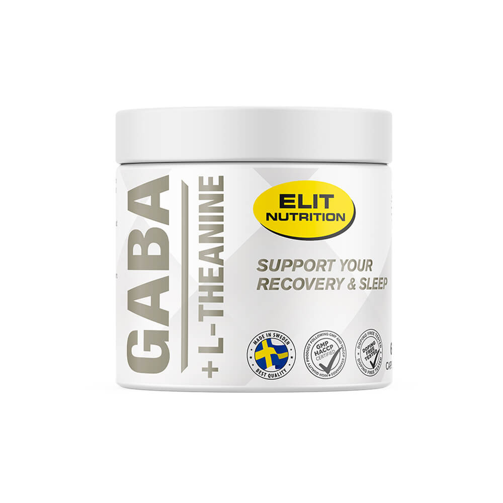 Elit Nutrition GABA + L-Theanine, 60 caps i gruppen Kosttilskud & Fdevarer / Aminosyrer / GABA hos Tillskottsbolaget (ELIT755433)